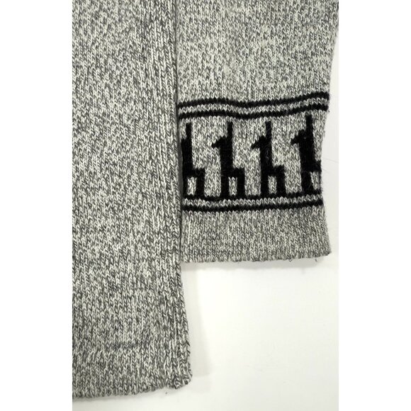 Paka Costa Sweater Pullover Alpaca Merino Wool Knit Handmade Unisex Small Gray - Picture 4 of 9